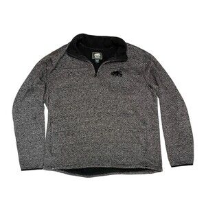 Men's Dark Gray Roots 2XL Quarter Zip Sweatshirt